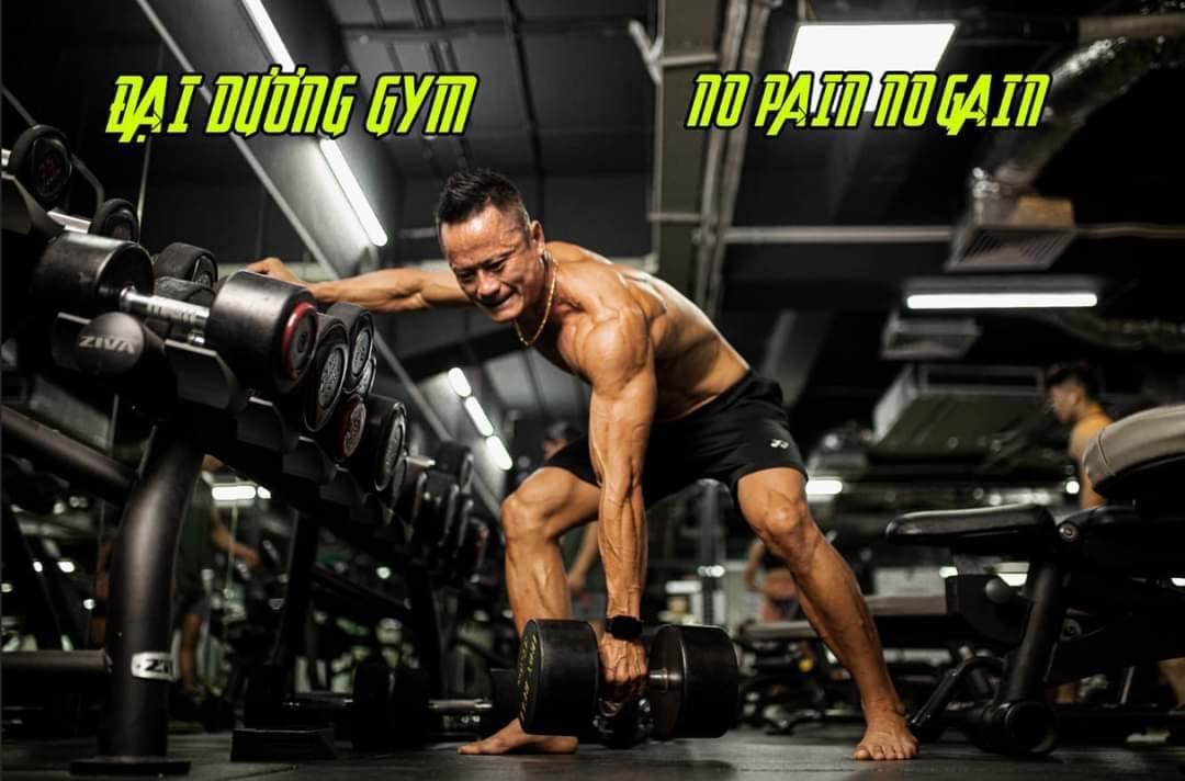 Anh Dương Văn Kiên tập luyện tại Đại Dương Gym
